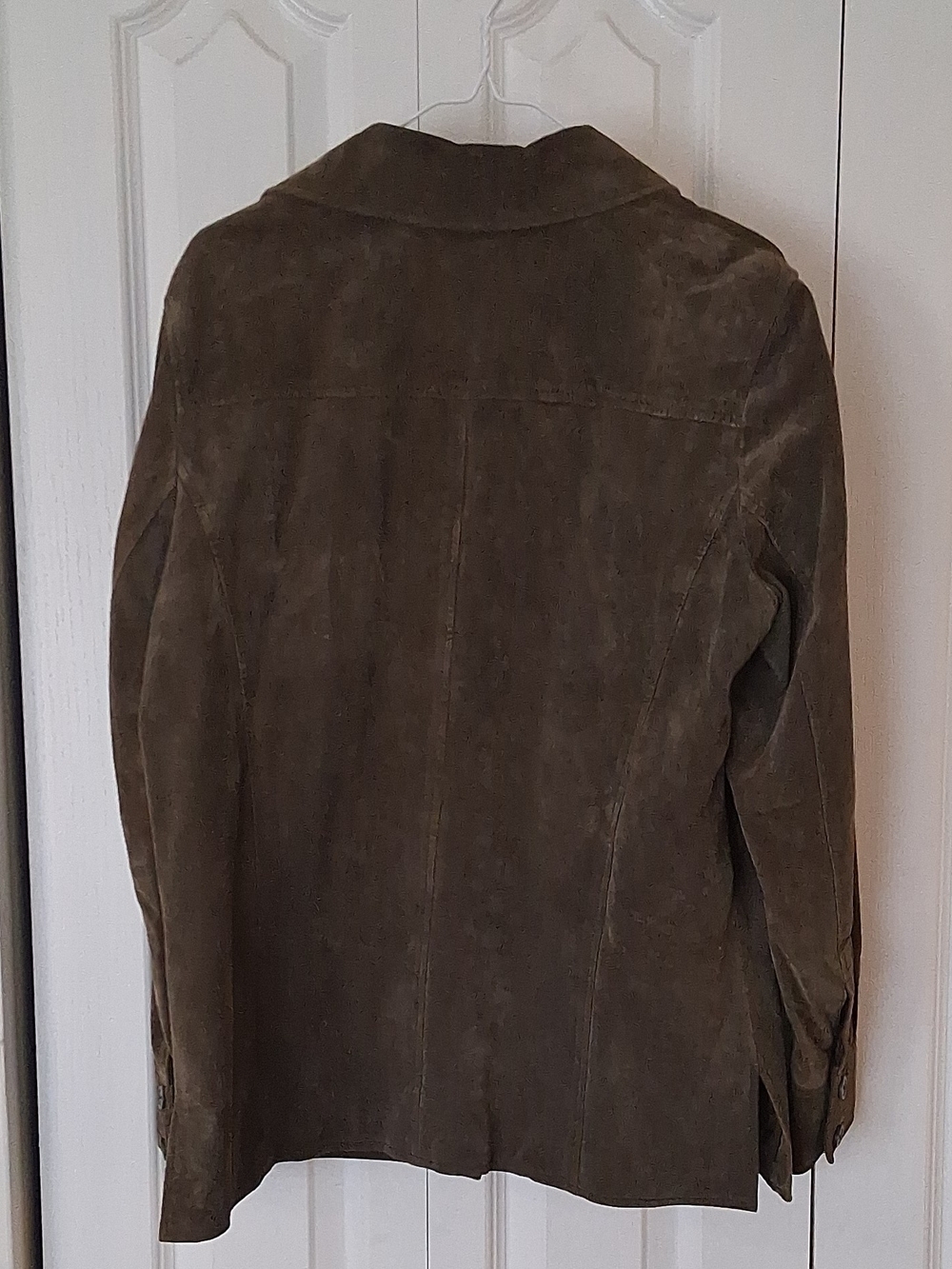Valerie Stevens Separates Womans 100% Leather Jacket Olive Large - Picture 3 of 3
